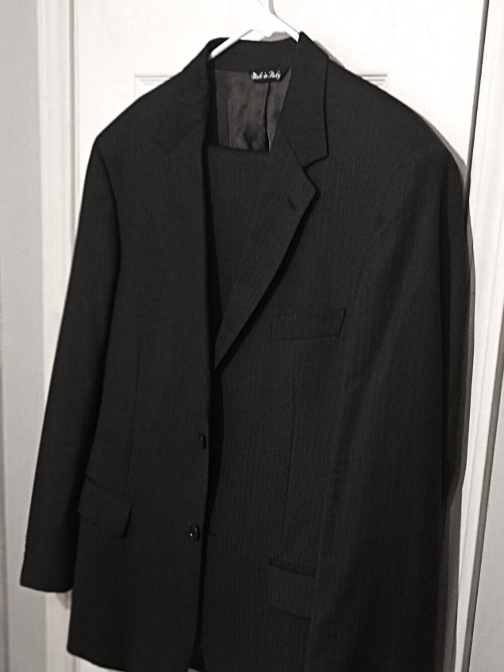 Alan Lebow Men Dark Gray 2 Piece Suit  42R
